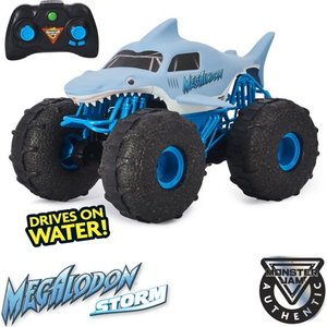 lot 8515 image: Monster Jam, Official Megalodon Storm All-Terrain Remote Control Monster Truck Toy Vehicle, 115 Scale