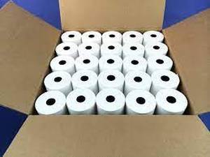 lot 8478 image: 3 Receipt Paper, Box of 50 Rolls