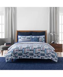 lot 718 image: Tommy Hilfiger Ditch Plains Twin Comforter Set Bedding