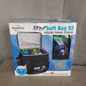 lot 737 image: KOOLATRON 12V SOFT BAG ICELESS TRAVEL COOLER