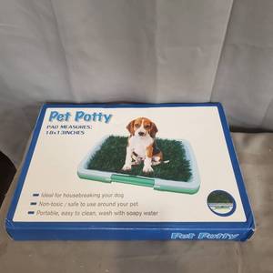 lot 741 image: PET POTTY PAD WITH GRASS PAD 18X31 INCHES
