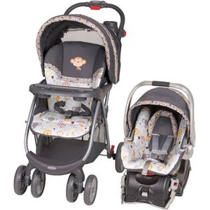lot 770 image: Baby Trend Envy Travel System, Bobbleheads