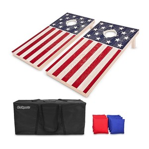 lot 802 image: GoSports - Cornhole Bean Bag Outdoor Backyard Lawn Game