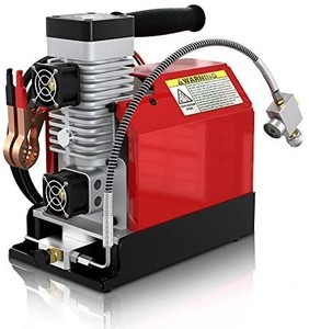 lot 855 image: GX CS2 Portable PCP Air Compressor, 4500Psi30Mpa,Oil-Free,Powered by Car 12V DC or Home 110V AC with Adapter (Included), PaintballScuba Tank Compressor Pump with Extra Moisture-Oil Separator