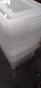 lot 857 image: Clear Meduim Totes