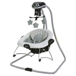 lot 867 image: Graco DuetConnect LX Multi-Direction Baby Swing and Bouncer - Asher