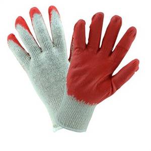 lot 3397 image: West Chester Economy Latex Coated Large Knit Gloves (6-Pack), Red