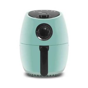 lot 3450 image: Elite Gourmet - 2.1qt Analog Hot Air Fryer - Mint Blue
