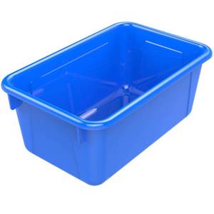 lot 3467 image: 5 Storex Cubby Storage Bin - Blue