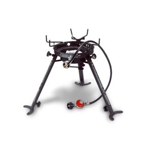lot 3501 image: Eastman Outdoors Portable Kahuna Burner with XL Pot and Wok Brackets with Adjustable and Removable Legs