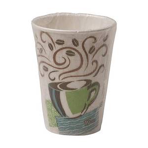 lot 3513 image: Dixie� PerfectTouch Paper Hot Coffee Cups, 12 Oz, Multicolor, Pack Of 1,000 Cups