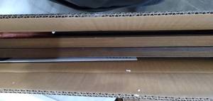 lot 3605 image: Floating Natural wood Shelves
