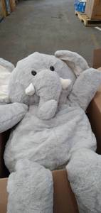lot 3619 image: Huge Stuffed Elephant