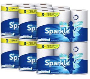 lot 3584 image: Sparkle 2ply Paper Towels 18 Rolls