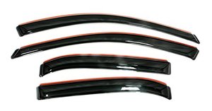 lot 48711 image: Auto Ventshade AVS 194768 In-Channel Ventvisor Side Window Deflector, 4-Piece Set for 2016-2020 Toyota Tacoma Double Cab