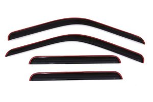 lot 48712 image: Auto Ventshade AVS 194953 in-Channel Ventvisor Side Window Deflector, 4-Piece Set for 1999-2016 Ford F-250 to F-550 Super Duty with SuperCrew Cab
