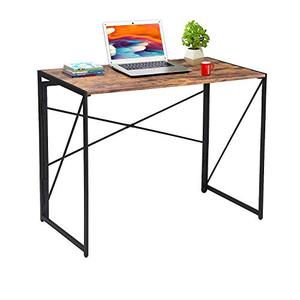 lot 48713 image: Computer Desk Office Desk Folding Laptop Table Home Desk 39.4inch Simple Study Desk Modern Home Office Game Table Easy to Assemble