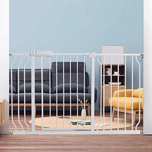 lot 48715 image: Fairy Baby Extra Wide Baby Gates 53-57.5 inch, Auto Close Child Safety Gates for Stairs Banister Doorways Hallway,Indoor Safety Child Gates for Kids or Pets