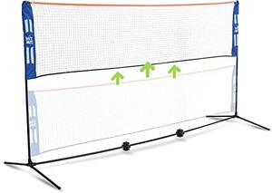 lot 48732 image: HIT MIT Adjustable Height Portable Badminton Net Set - Competition Multi Sport Indoor or Outdoor Net for Playing Pickleball, Kids Volleyball, Soccer Tennis, Lawn Tennis - Easy and Fast Assembly