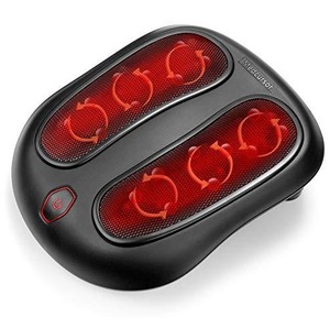 lot 48733 image: Medcursor Shiatsu Foot Massager with Built-in Soothing Heat Function, Electric Deep Kneading Foot Massage Machine, Muscle Pain Relief, Home and Office Use, Black