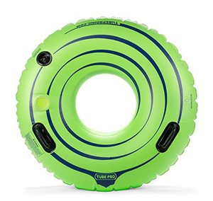 lot 48737 image: Tube Pro Green 48 Premium River Tube with Cupholder- Heavy Duty, Commercial Grade