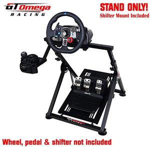lot 48740 image: GT Omega Apex Racing Wheel Stand for Logitech Fanatec Clubsport Thrustmaster Gaming Steering Wheel Pedal & Shifter Mount, TX T500 T300 G29 G920 PS4 Xbox Foldable Tilt-Adjustable for Racing Control
