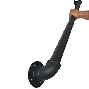 lot 48750 image: Staircase Handrail - 4ft. Complete Kit. Wrought Iron Banister Rail Wall Support Hand Railings for Stairs