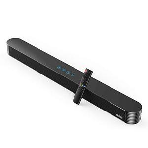 lot 48778 image: Sound bar(2020 Model), 90Watt Bestisan Sound bar Wired and Wireless Bluetooth 5.0 Audio Speakers with Subwoofer Connection Port (34Inches, 6 Drivers, DSP, Touch Remote Control), Black 1