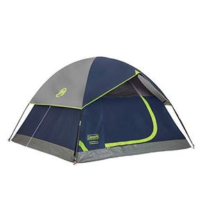 lot 48784 image: Coleman 4-Person Dome Tent for Camping  Sundome Tent with Easy Setup , NavyGrey