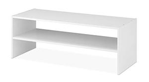 lot 48788 image: Whitmor Wood Stackable 2-Shelf Shoe Rack, 31 INCH, White