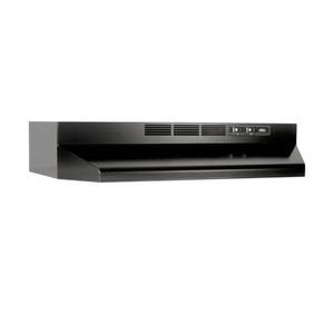 lot 48837 image: Broan 30 Ductless Under Cabinet Range Hood, Black