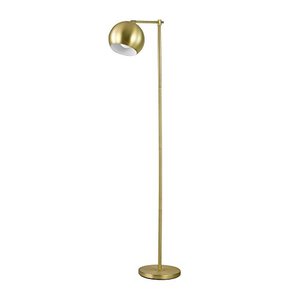 lot 48840 image: Globe Electric 12915 Molly 60 Floor Lamp, Gold, Satin Finish, In-Line On-Off Switch