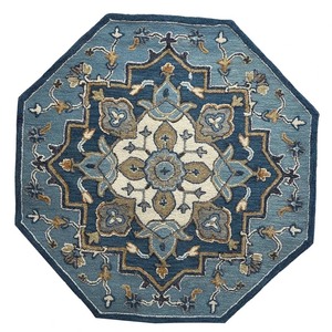 lot 4202 image: Cleo Wool Hand Hooked Round Rug