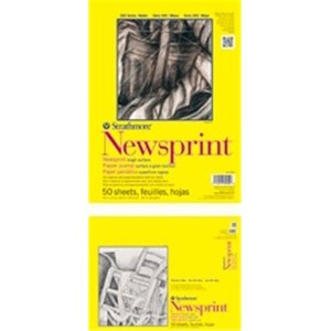 lot 3431 image: Strathmore Rough Tape Bound Newsprint Pad