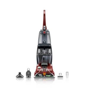 lot 4535 image: Hoover Power Scrub Deluxe Corded Carpet Upright Deep Cleaner