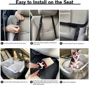 lot 4502 image: Fuzzy Pet Car Seat