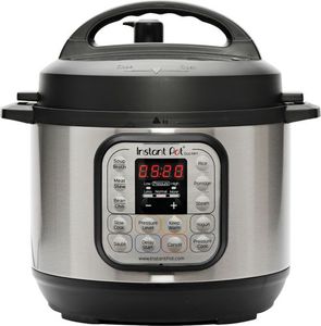 lot 37001 image: Instant Pot - Duo 3 Quart 7-in-1 Multi-Use Pressure Cooker - BlackStainless Steel - Retails for $69.99