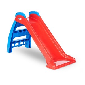 lot 37013 image: Little Tikes First Slide Toddler Slide, Easy Set Up Playset for Indoor Outdoor Backyard, Easy to Store, Safe Toy for Toddler, Slip And Slide For Kids (RedBlue), 39.00L x 18.00W x 23.00H