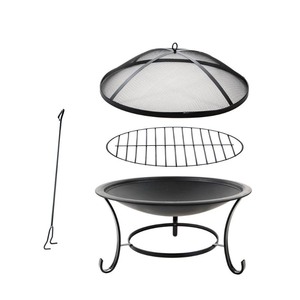 lot 37031 image: Sun Joe SJFP30 30-Inch Steel Fire Pit - Retails for $139.97