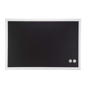 lot 37034 image: U Brands Magnetic Chalkboard, 20 x 30, Chalkboard Surface, White Decor MDF Frame, 2073U