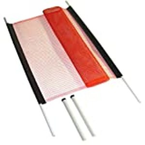 lot 37044 image: KidKusion Driveway Safety Net, 18 ft, Orange - Retails for $49.99