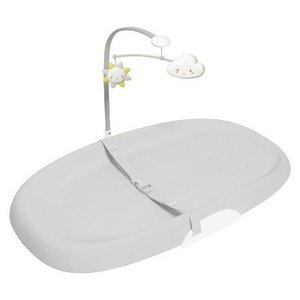 lot 37048 image: Skip Hop Cushioned Diaper Changing Pad in Light Grey - Retails for $70.99