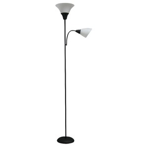 lot 37058 image: Room Essentials Torchiere Floor Lamp with Task Light - Retails for $34.95