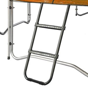 lot 37065 image: Eurmax Universal Trampoline Ladder with 2 Wide Skid-Proof StepsBlack - Retails for $33.99