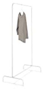 lot 37102 image: Whitmor Freestanding Garment Rack, White