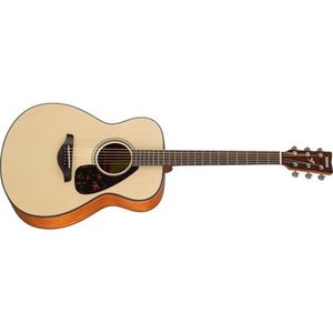 lot 37108 image: YAMAHA FS800 Small Body Solid Top Acoustic Guitar, Natural - Retail for $219.99