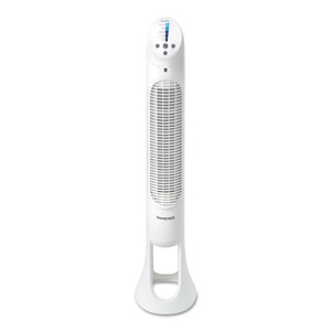 lot 37136 image: Honeywell Home - QuietSet Tower Fan - White - Retails for $54.99