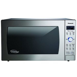 lot 37147 image: Panasonic 2.2 Cu. Ft. Built-InCountertop Cyclonic Wave Microwave Oven with Inverter Technology, Stainless Steel - Retails for $279.01