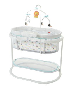 lot 37150 image: Fisher-Price GYF57 Soothing Motions Bassinet, Windmill - Retails for $179.99