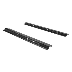 lot 37156 image: CURT 16204 Industry-Standard 5th Wheel Hitch Rails, Carbide Black, 25,000 Pounds - Retails for $89.99